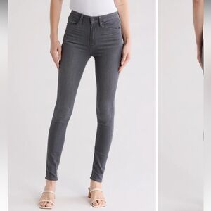 PAIGE Size 23 Margot High Waist Ultra Skinny Jeans Gray